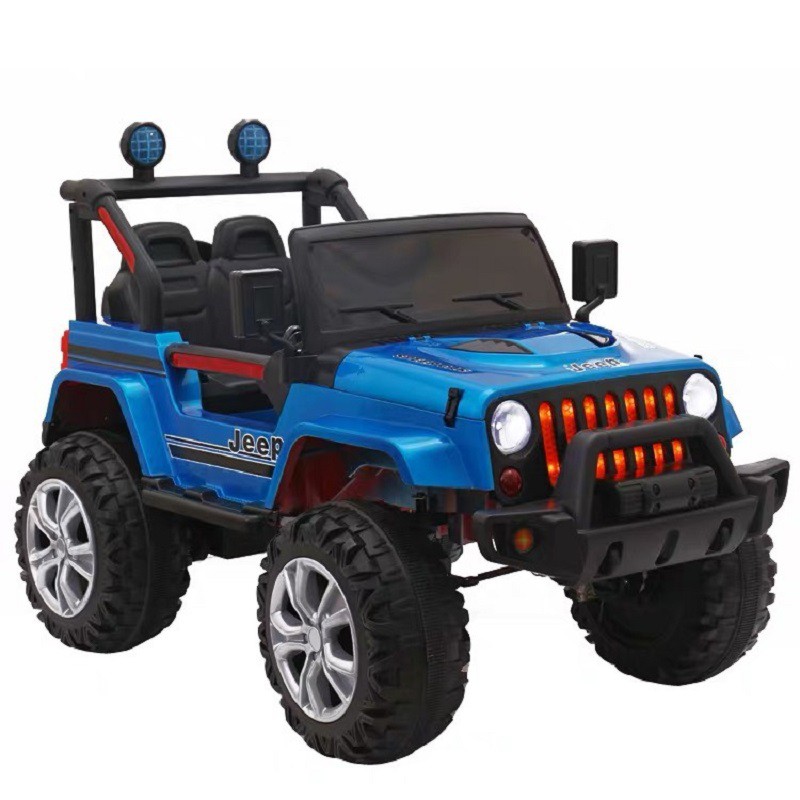 Ô tô xe điện địa hình JEEP 5668 đồ chơi cho bé 2 chỗ tự lái và điều khiển (Đỏ-Trắng-Xanhdương-Xanh lá)