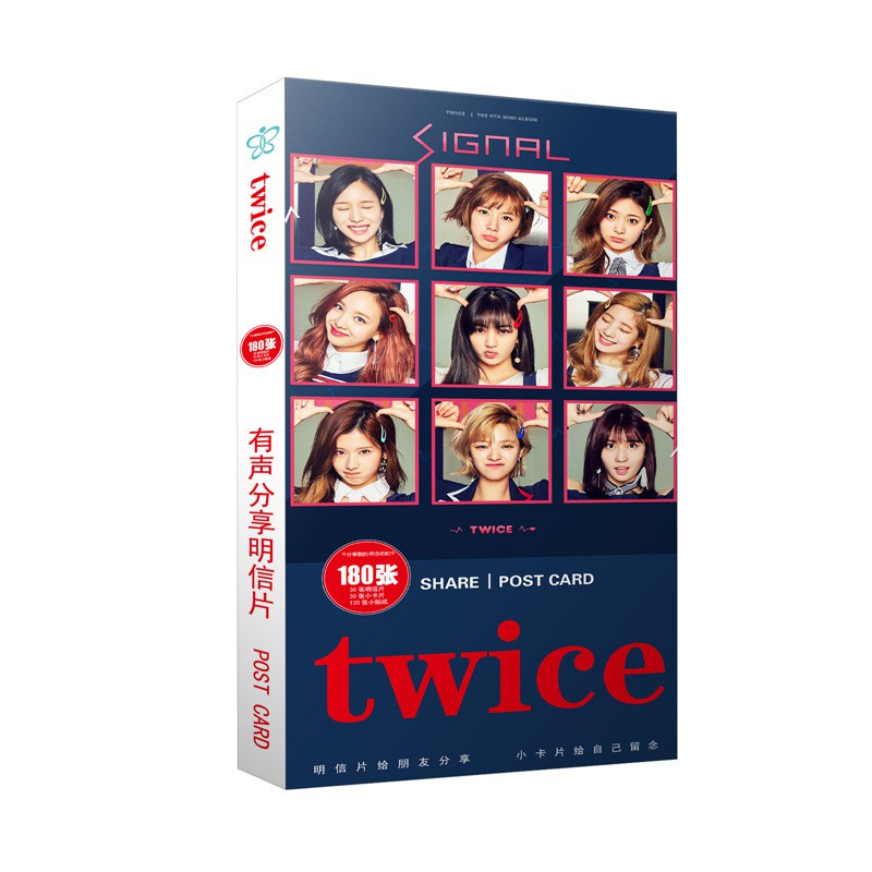 POSTCARD nhóm nhạc TWICE kpop idol thần tượng bưu thiếp ảnh xinh xắn