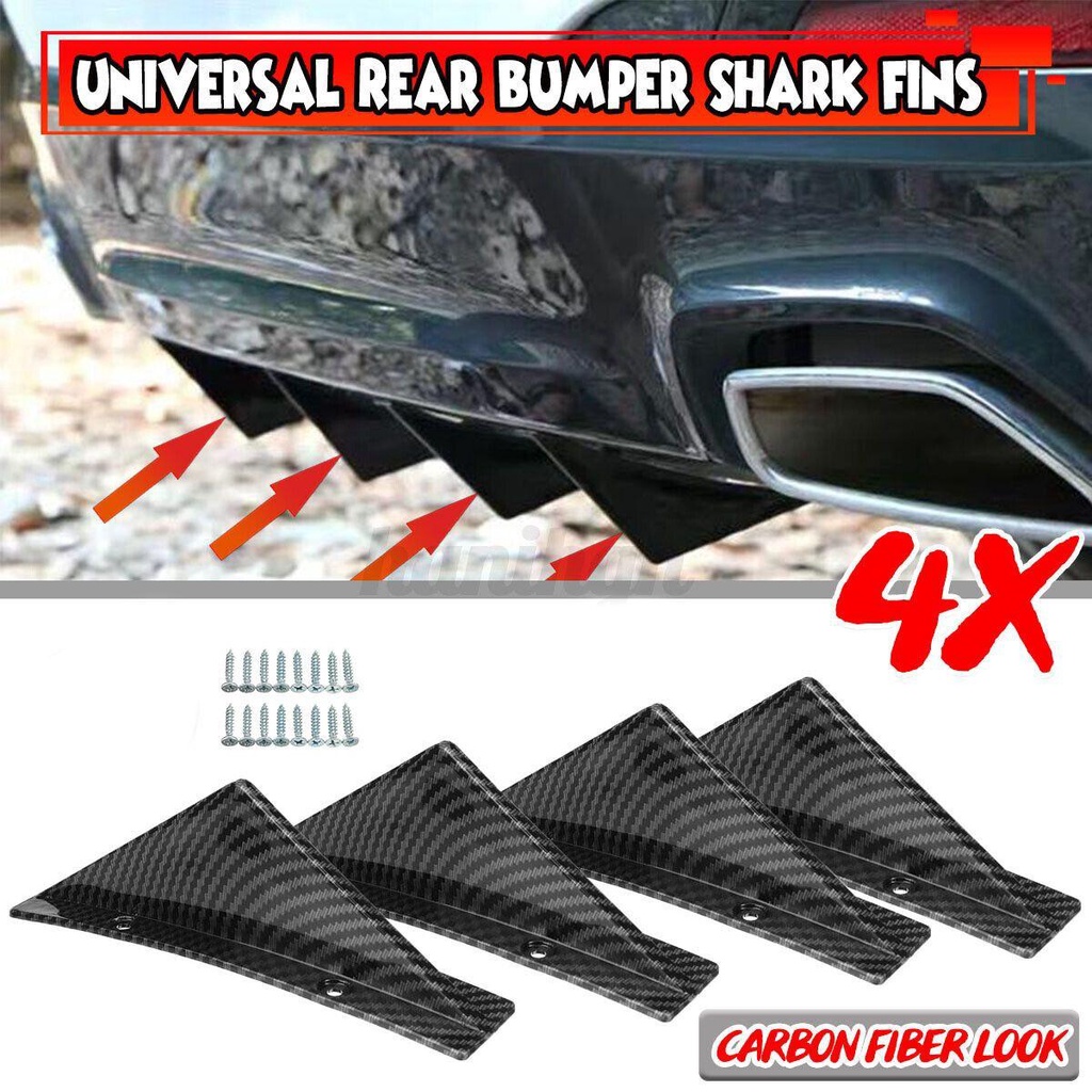 Cánh Gió Carbon Trang Trí Xe Hơi Hình Vây Cá Mập Độc Đáo