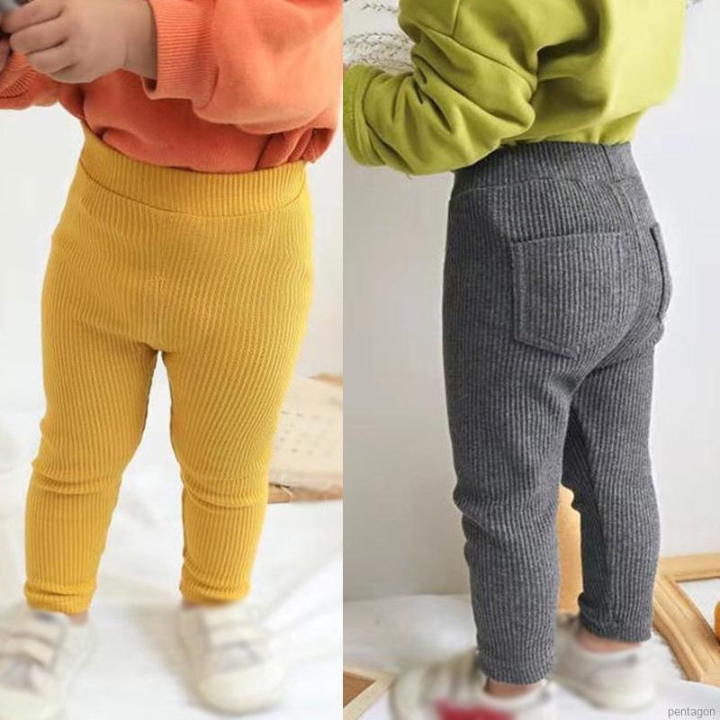 Quần Legging Cotton Mỏng Có Túi Lớn Dễ Phối Đồ Cho Bé Gái 1-6 Tuổi
