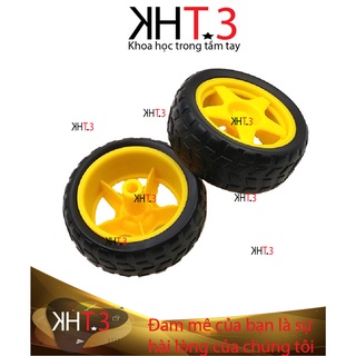 Bánh xe cao su cho  động cơ giảm tốc, đường kính 65mm
