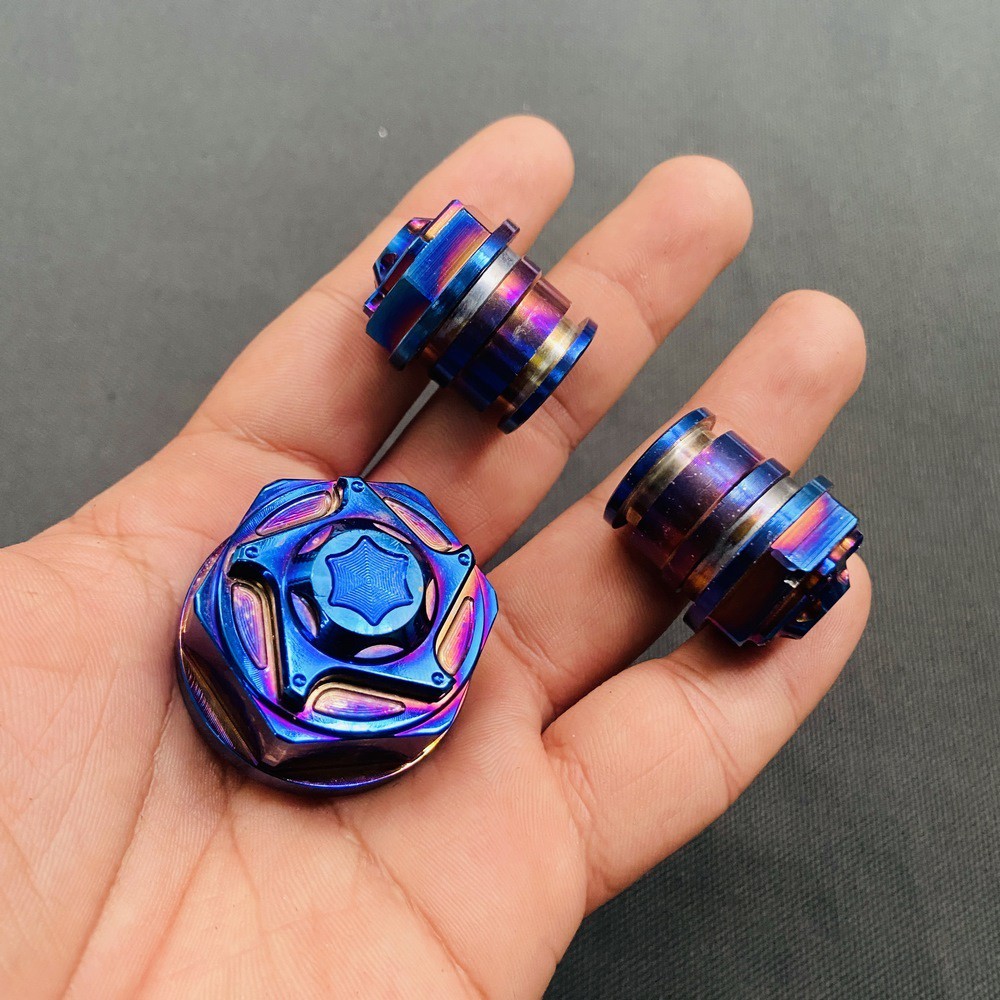 BỘ 3 ỐC GHI ĐÔNG, TRẢNG BA XE SONIC, SATRIA MẪU SALAYA LÊN MÀU TITAN CỰC ĐẸP