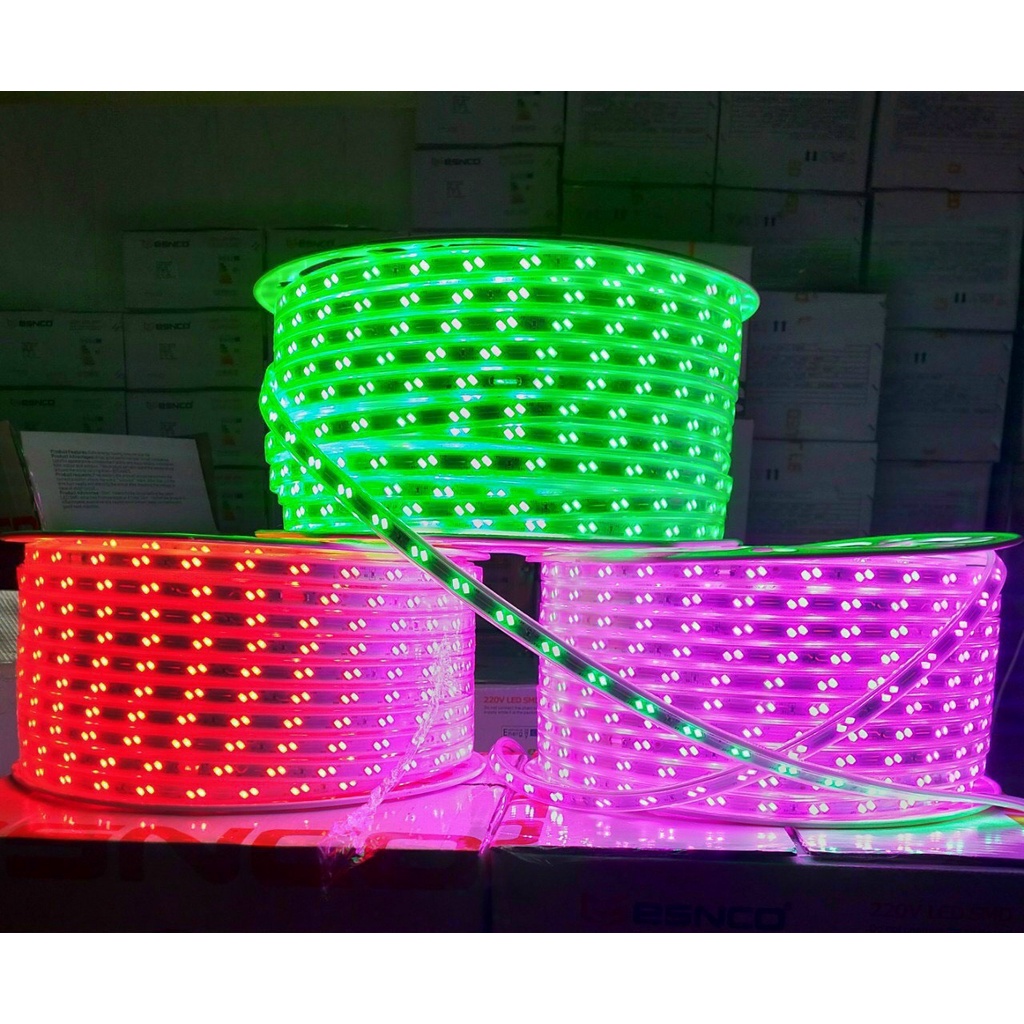 Đèn led dây trang trí 5730 ngoài trời - quấn cây 2 hàng bóng chéo.giá mét