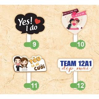[Hashtag loại dày MS 01-20] Bảng hashtag chụp ảnh đám cưới