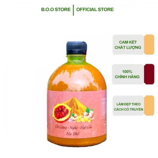 Cốt gừng nghệ hạt gấc hạ thổ cho body giảm mỡ bụng hiệu quả, mờ vết rạn da cho mẹ sau sinh
