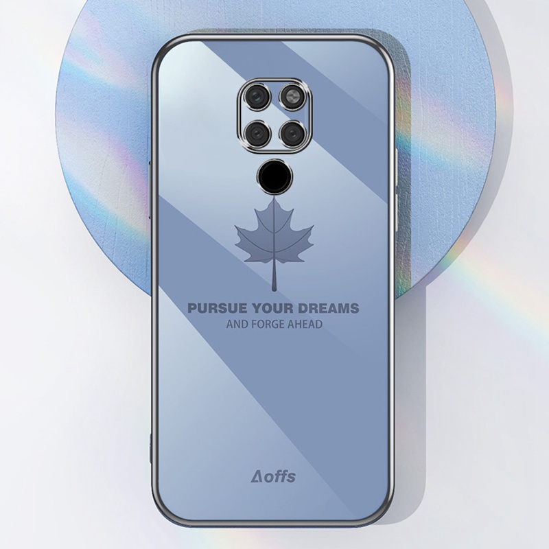Ốp Điện Thoại Họa Tiết Lá Phong Lấp Lánh Cho Huawei Mate 20 Pro X