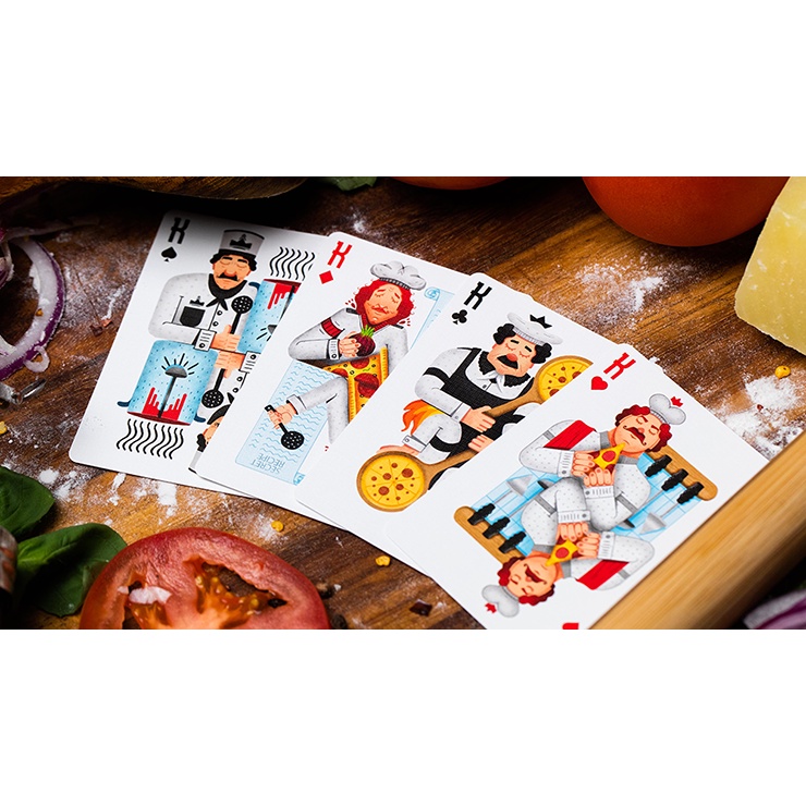 Bài tây USA cao cấp : The Royal Pizza Palace Playing Cards Set by Riffle Shuffle