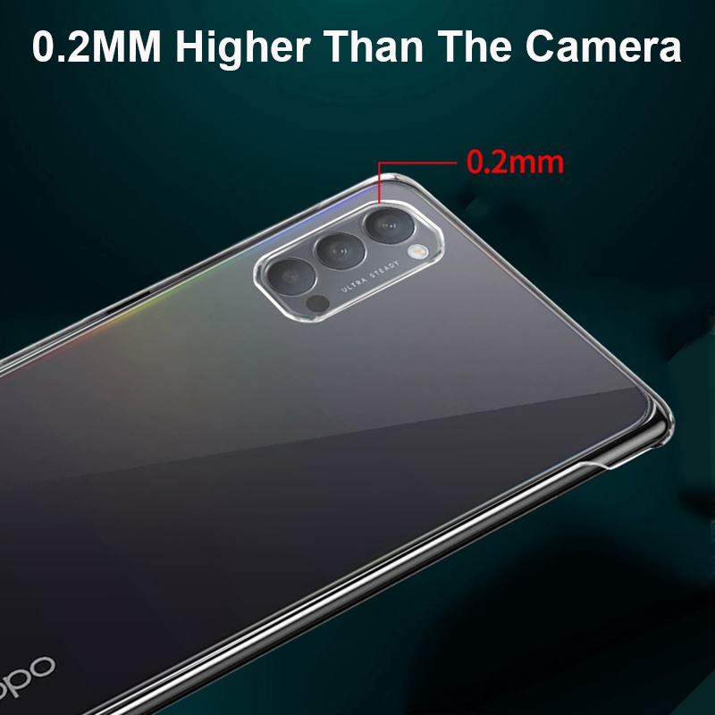 Ốp Điện Thoại PC Cứng Không Viền Cho OPPO Reno 5Z 3 4 5 6 Pro Plus Realme GT Neo Flash GT Master Explorer Q3 Pro