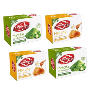 Xà bông Lifebuoy Khổ qua, Nghệ mật ong 90g, Chăm sóc da, bảo vệ vượt trội