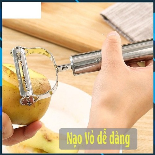 Nạo Gọt Hoa Quả Inox Loại 2 Lưỡi Siêu Hot chất liệu Inox siêu bền sáng