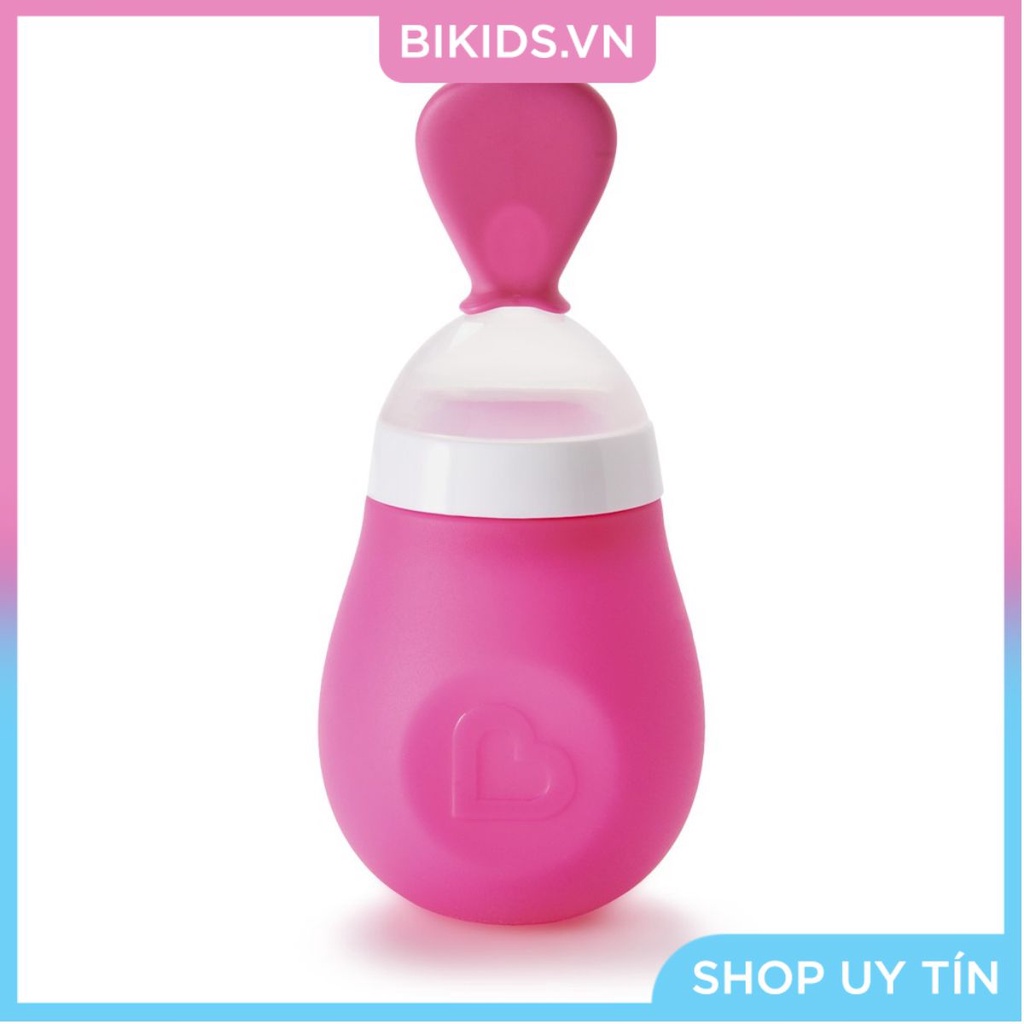 Bình thìa ăn dặm silicone siêu mềm Munchkin