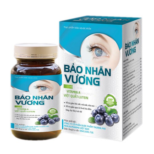 Bảo Nhãn Vương - Hỗ trợ giảm khô mắt, mỏi mắt, thoái hóa điểm vàng, giúp sáng mắt (30 viên)