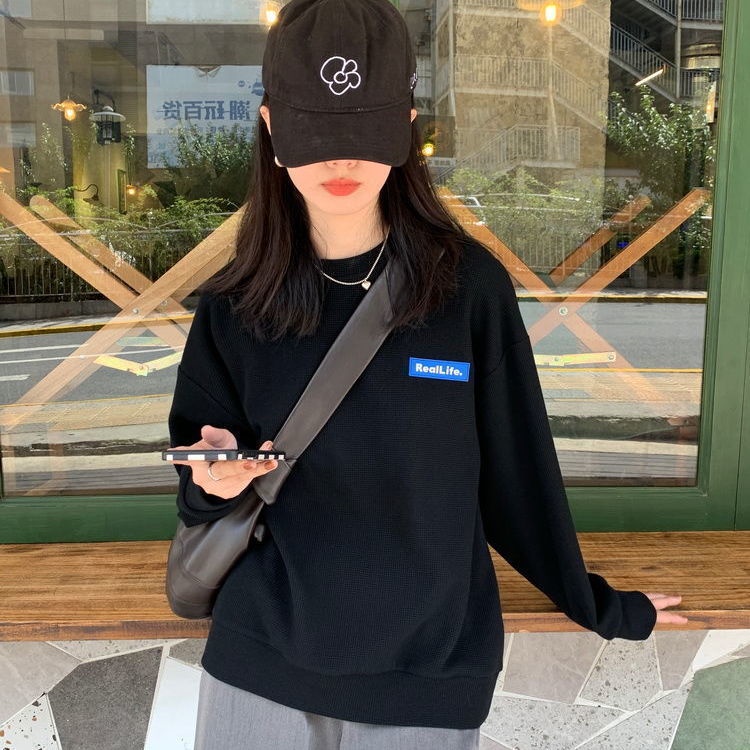 Áo Thun Nữ Dài Tay Cổ Tròn Thời Trang Hàn Mới