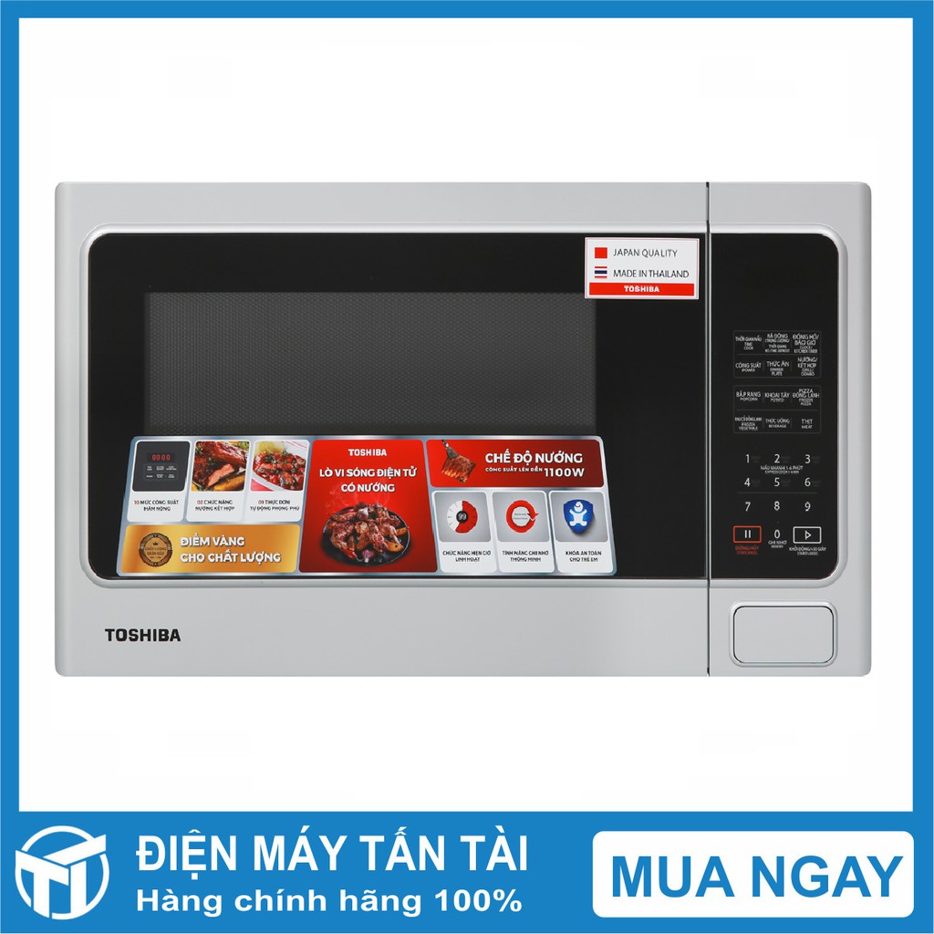 LÒ VI SÓNG TOSHIBA ER-SGS34(S1)VN , Dung tích:	34 Lít , Công suất:1000 W ,Xuất xứ Thái Lan