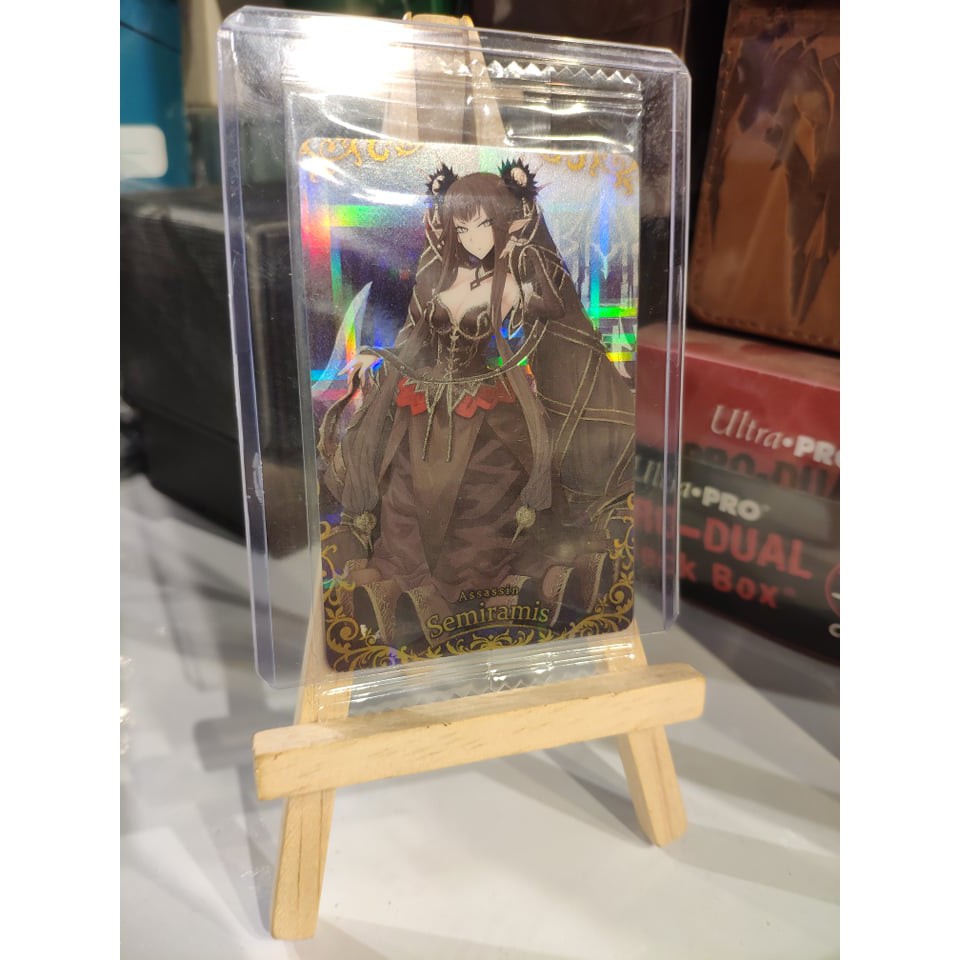 Thẻ bài sưu tầm bánh xốp Fate Grand Order FGO Semiramis SR - Secret Rare - Tặng bọc bài nhựa bảo quản