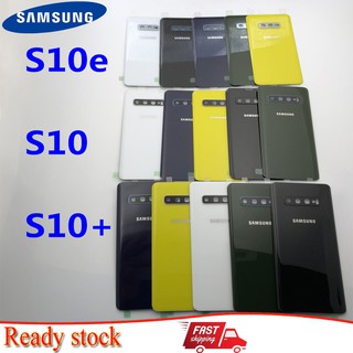 Nắp lưng Samsung Galaxy S10/S10e/S10 Plus have stock Samsung  S10 S10e S10 Plus Battery Cover Back Glass Replace Rear Door Housing Case Camera Glass Lens Frame Samsung Galaxy S10 S10e S10 Plus back cover