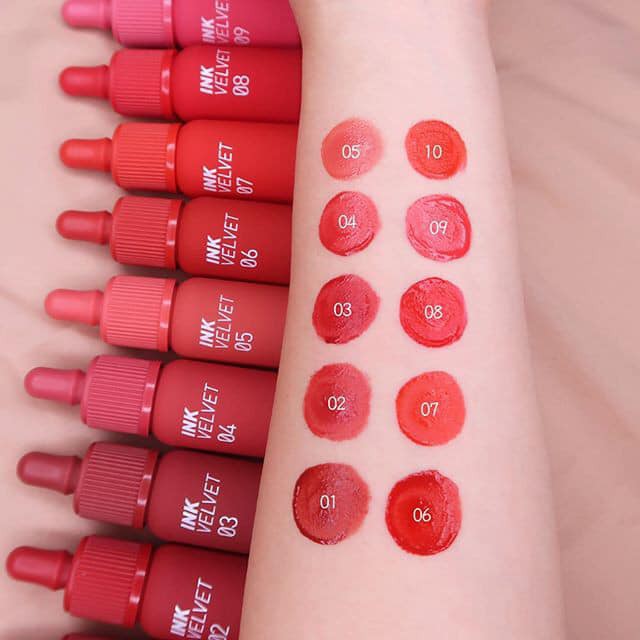 CHÍNH HÃNG - Son Ink / Son Kem Lì Peripera Ink Velvet Tint Bản 2019 [Vỏ Đỏ + Vỏ Hồng]