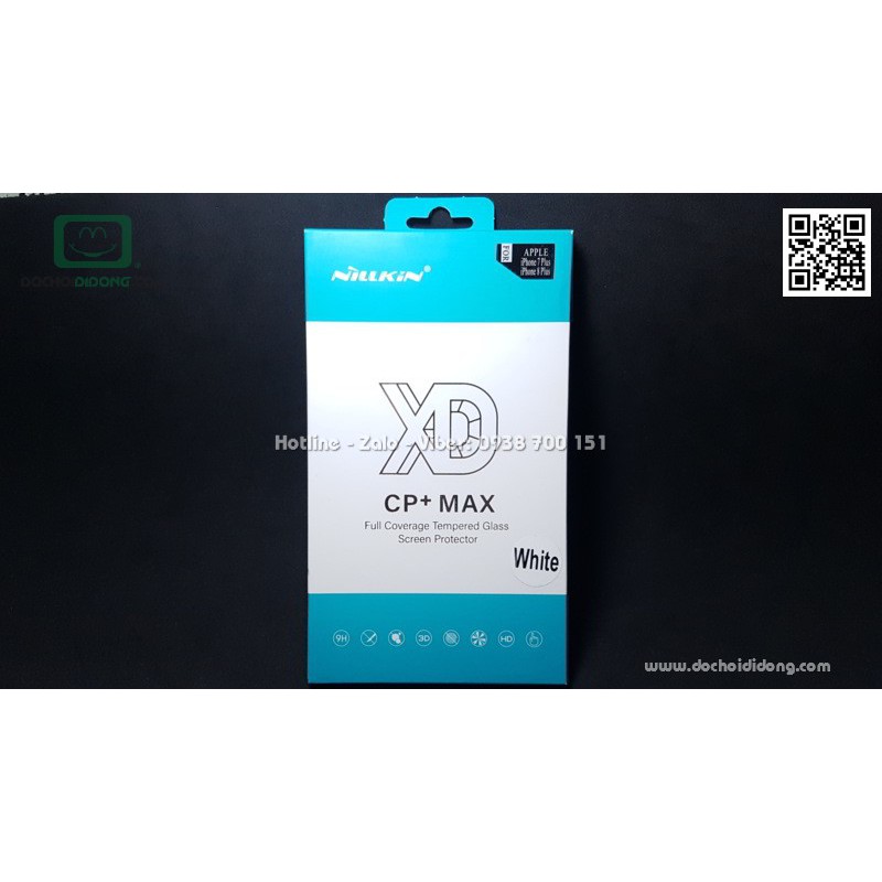 Miếng dán cường lực full màn hình iPhone 7 8 Plus Nillkin XD CP+ Max 9H