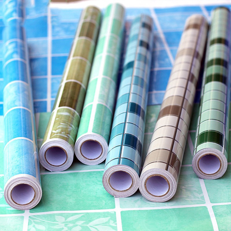 Miếng Dán Tường Lá Nhôm Chống Văng Dầu Chịu Nhiệt Độ Cao DIY Cho Nhà Bếp
