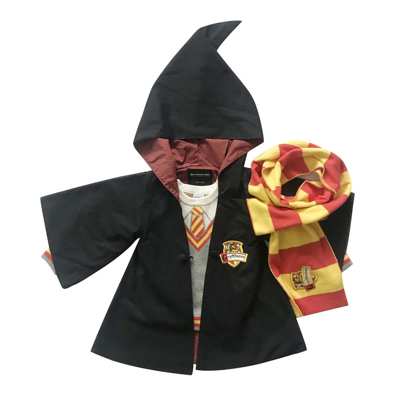 Áo choàng hóa trang phù thủy phong cách Harry Potter xinh xắn dành cho trẻ em