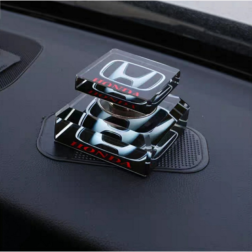 Nước hoa thủy tinh in logo các hãng xe ô tô, xe hơi để trên taplo - Tặng kèm đế dán taplo và lọ nước hoa ngẫu nhiên