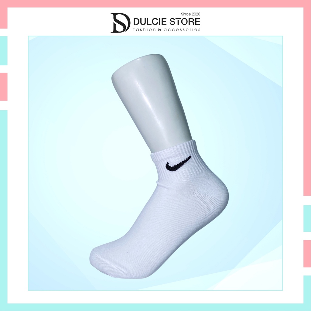 Tất thể thao cổ ngắn tất dệt kim nam nữ Nike chất cotton dày dặn xịn mịn - VN01N