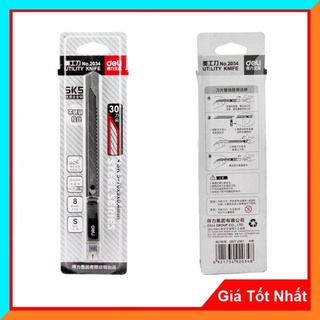 Dao Rọc Giấy Văn Phòng Deli 2034 Mini Nhỏ Gọn Giúp Sử Dụng Dễ Dàng
