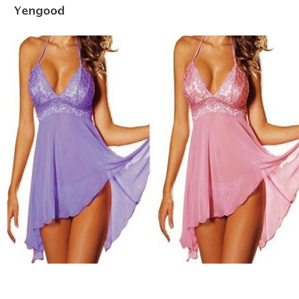 Váy Ngủ Ren plus size Có Khe Cắm Sexy Cho