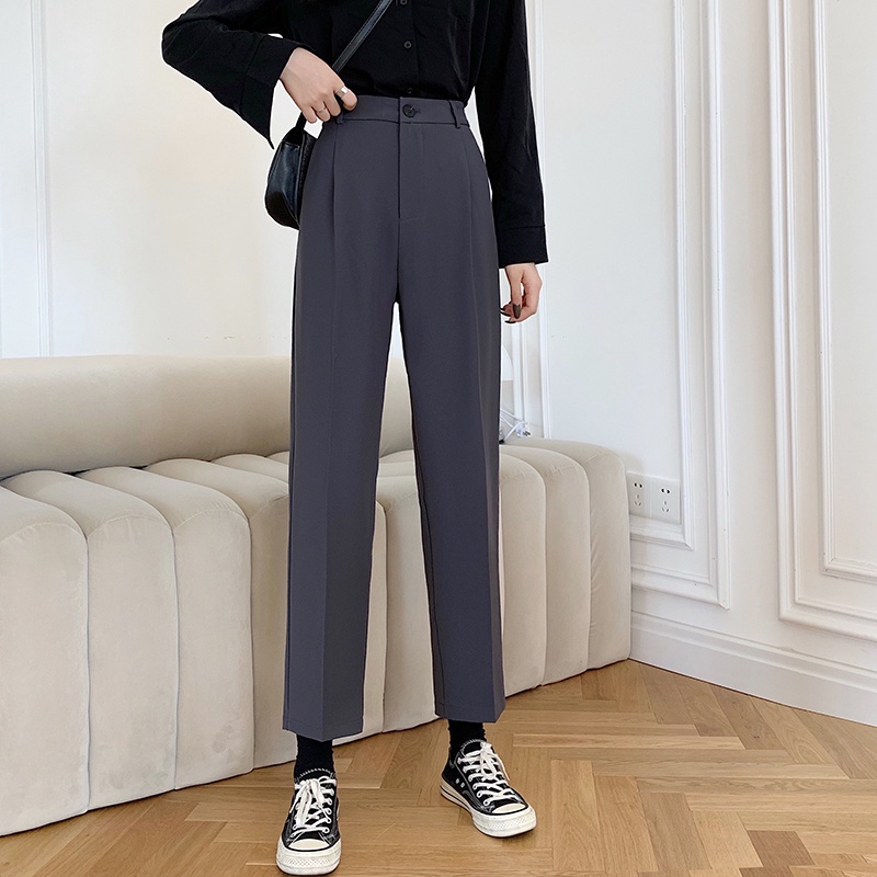 Quần dài nữ SUXI cạp cao thanh lịch thời trang mùa thu