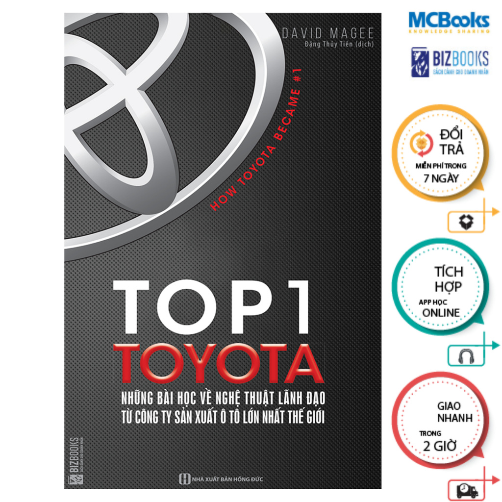 Sách - Top 1 Toyota - Những Bài Học Về Nghệ Thuật Lãnh Đạo Từ Công Ty Sản Xuất Ô Tô Lớn Nhất Thế Giới