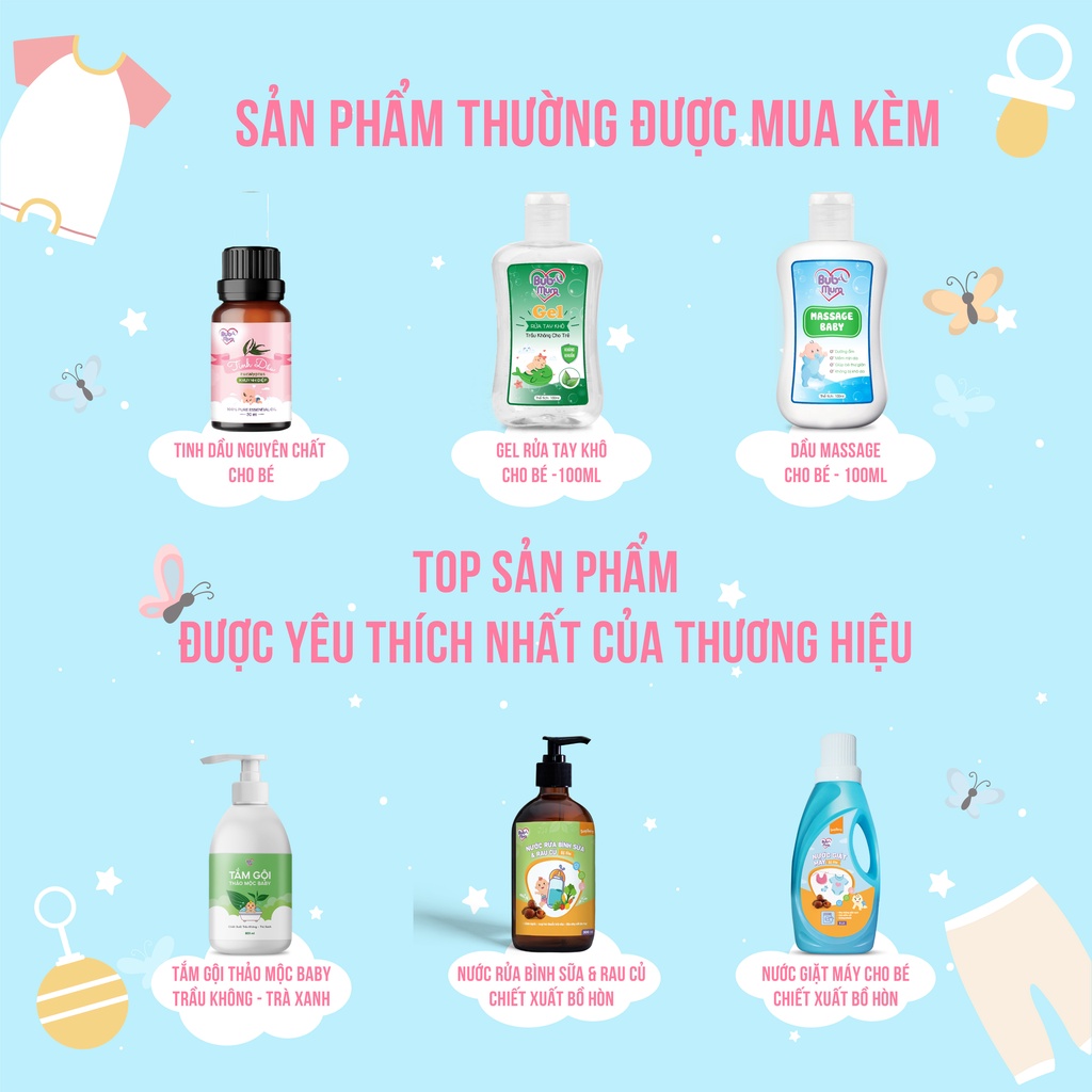 Nước rửa bình sữa 250ml/500ml BuB&MuM thành phần thiên nhiên sạch khuẩn, an toàn cho bé - NATURALMART