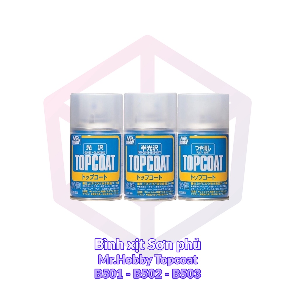 Sơn phủ Mr.Hobby Topcoat (3 loại) [TAM] [PGN16]