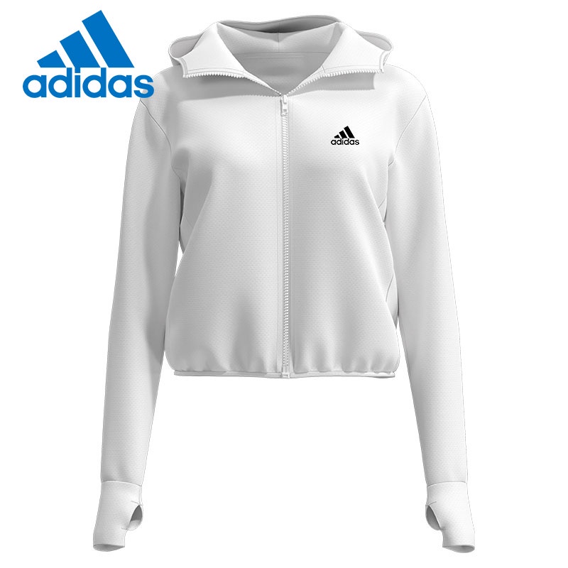 Áo Khoác Chống Nắng Vải Lụa Lạnh Mỏng Dáng Rộng Thoáng Khí Có Mũ Trùm Hiệu adidas Cho Nữ Cỡ m-3xl