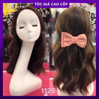 Tóc nguyên đầu xù lửng 2 mái kèm lưới trùm