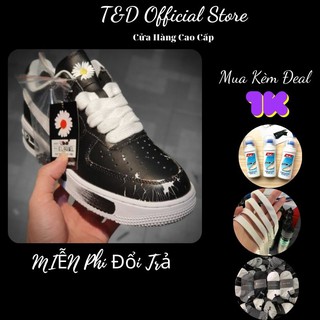 Giày sneaker air force 1 đen tróc sơn cao cấp full size nam nữ