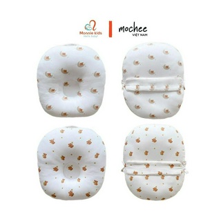 Vỏ gối chống trào ngược cho bé xô cotton Mochee kích thước 70x70cm và 70x80cm