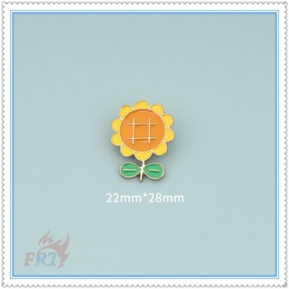 Ghim cài áo tráng men series 01 hoa hướng dương hoạt hình dễ thương