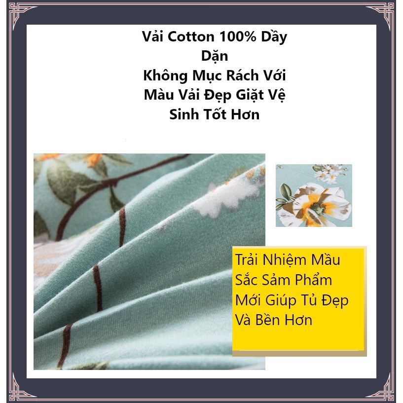 Tủ vải khung gỗ 4 buồng cao cấp, tủ đựng quần áo tiện lợi, chất liệu gỗ tự nhiên, chịu lực tốt - Giao mẫu ngẫu nhiên