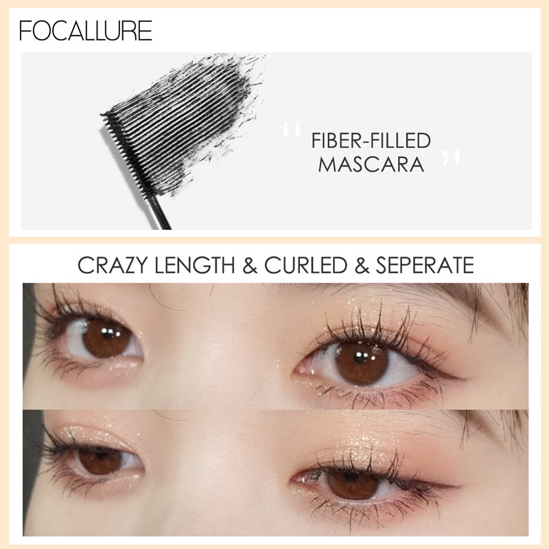 Mascara FOCALLURE chuốt mi cong dài không dễ phai màu | WebRaoVat - webraovat.net.vn