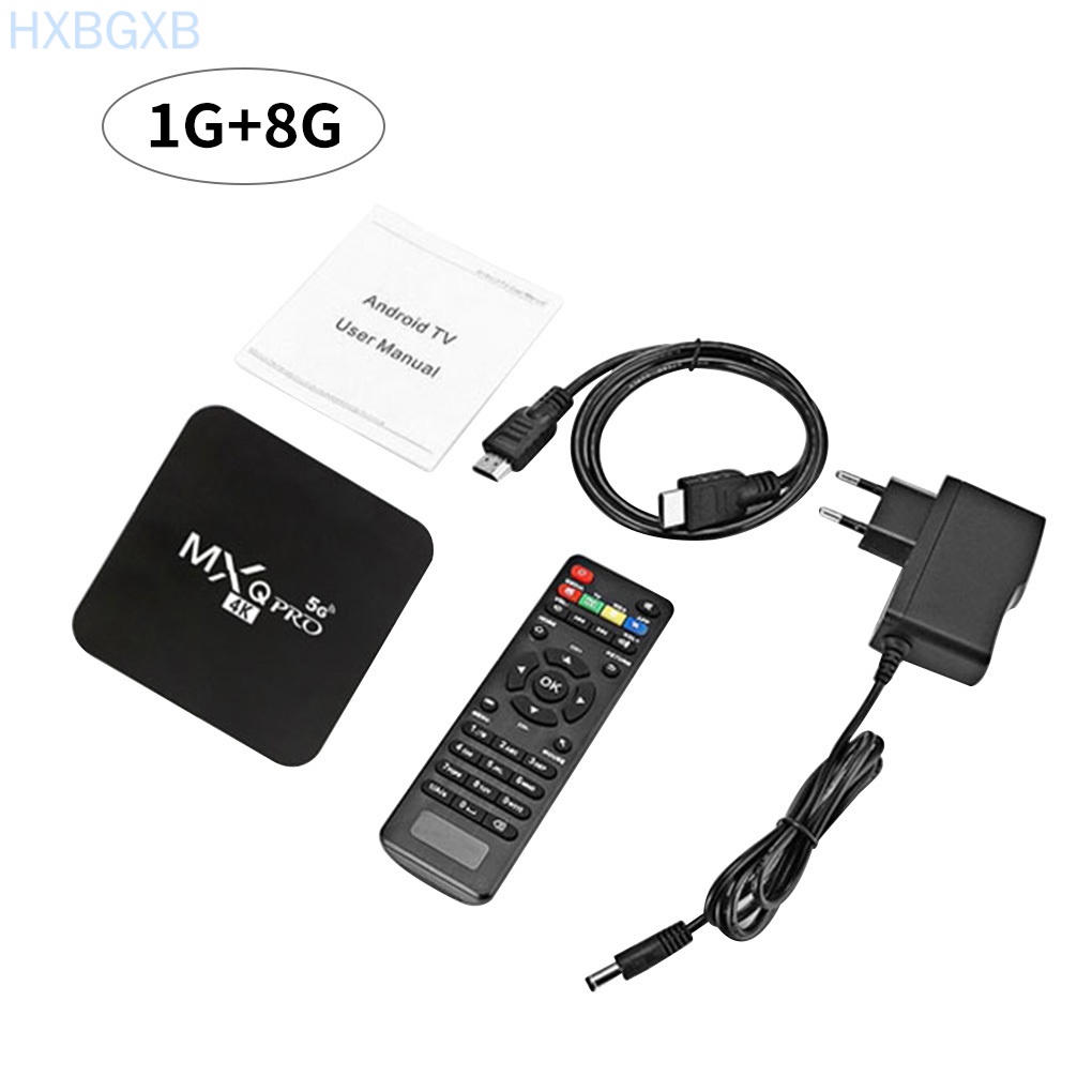 HXBG TV Box Home Living Room TV Wifi Media Player Television Network 4K Player, 1G/8G, EU plug