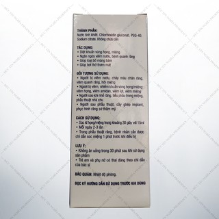 [Chính hãng] Nước súc miệng HMU Chlorhexidine 0.12%