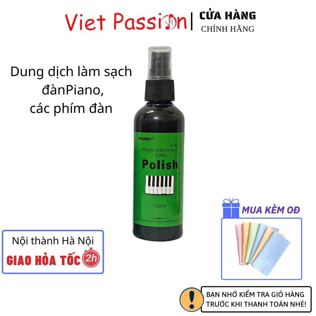 Dầu Oil chống gỉ dây đàn dầu chanh dưỡng ẩm mặt phím guitar làm sạch thùng đàn piano Rizo vietpassion