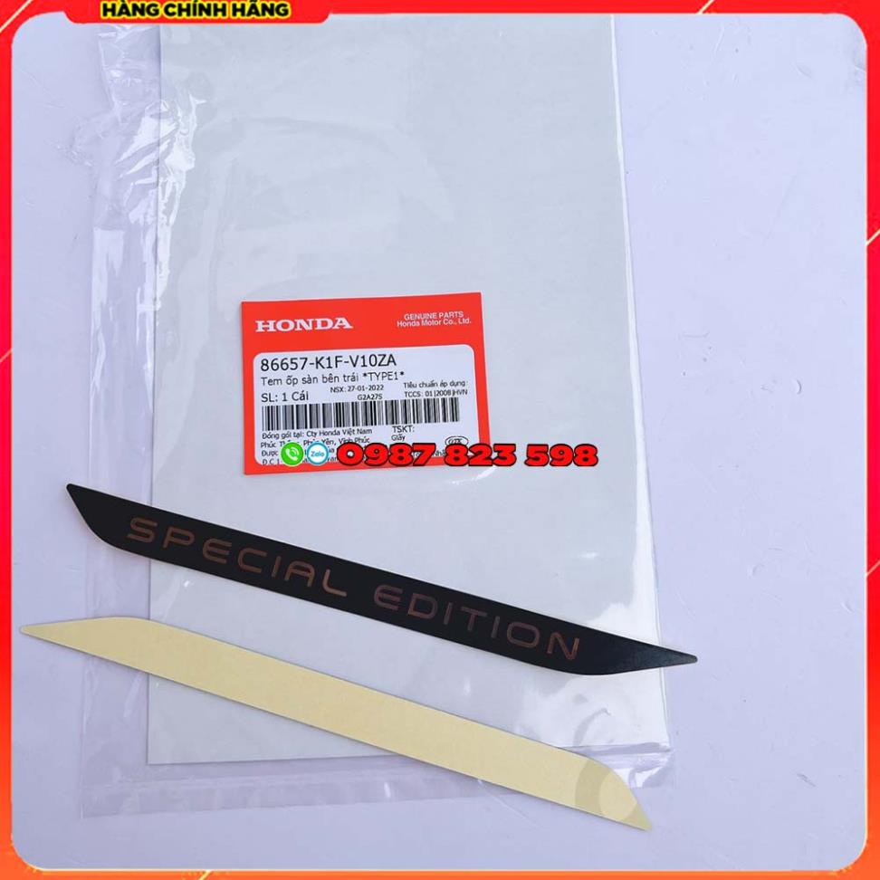 🏍 Tem Sườn Airblade AB 2020 - 2022 Special Edition Chính Hãng Honda 🏍