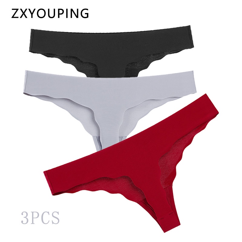 Set 3 quần lót lưng thấp không đường may siêu mỏng mềm mại cho nữ