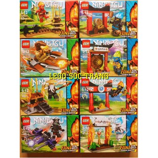 Đồ chơi lắp ráp lego ninja xếp hình ninjago season phần 11 obm 99561 trọn bộ 8 hộp mô phỏng nhà đền.