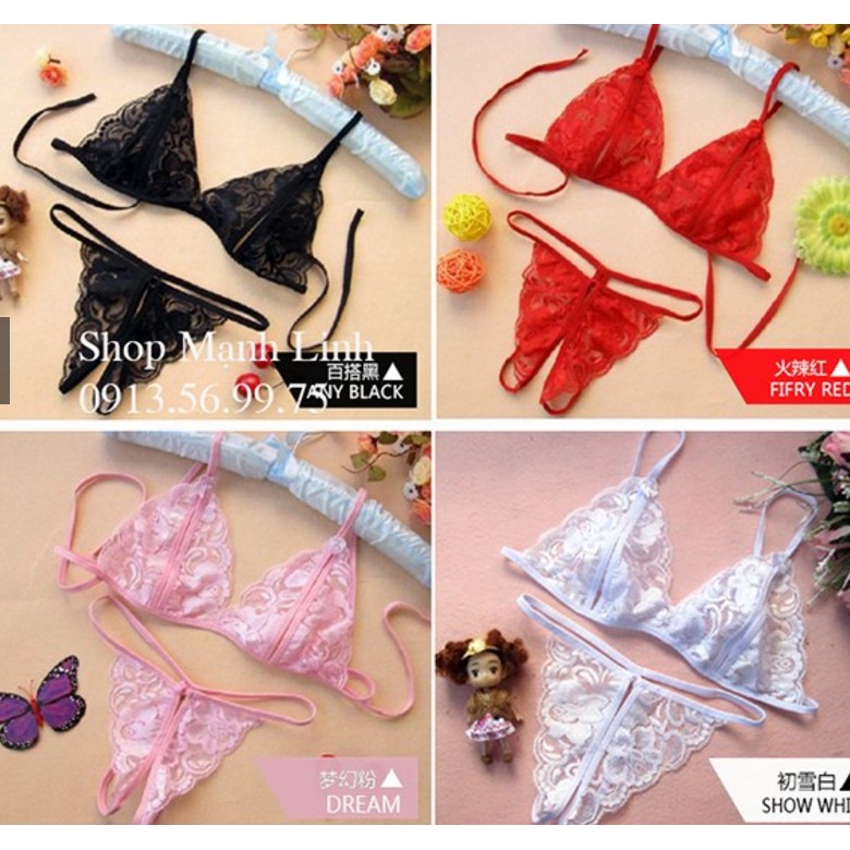 SET ĐỒ LÓT REN SEXY LỌT KHE QUYẾN RŨ | BigBuy360 - bigbuy360.vn