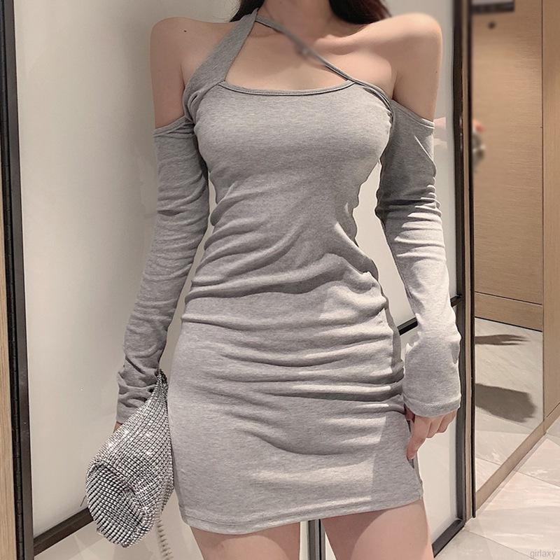 Đầm tay dài hở vai dáng ôm thời trang quyến rũ cho nữ