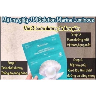 Mặt nạ JM SOLUTION NGỌC TRAI 3 step