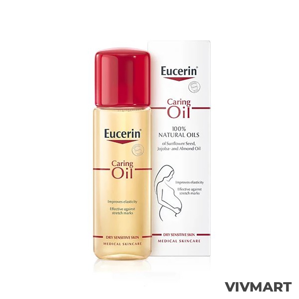 ✅ Dầu Giảm Rạn Da Giúp Da Săn Chắc Eucerin Caring Oil 100% Natural Oils 125ml