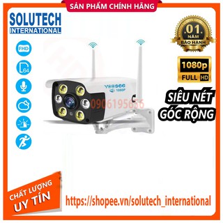 Camera IP Wifi Ngoài trời Yoosee thân ống 2 Râu FullHD 1080P 6 LED trợ sáng đàm thoại 2 chiều